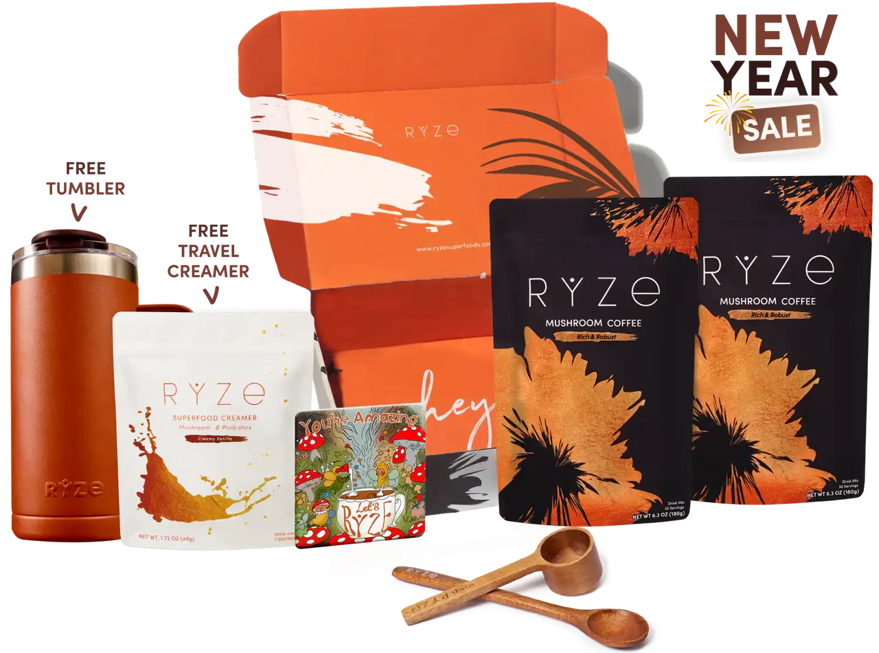 English.new_.year_.sale_.sale_.website.mushroom-coffee-dark-roast-starter-kit-60-servings_compressed.png Dark Roast Starter Kit Set - Image 1